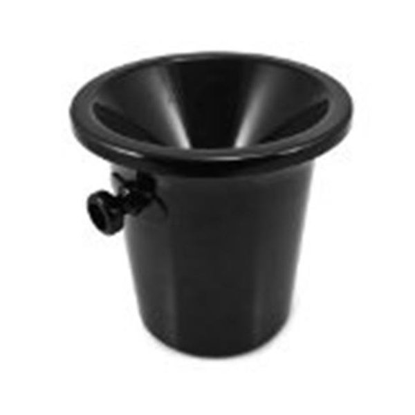 True Fabrications True Fabrications 2735 Black Plastic Spittoon  2735